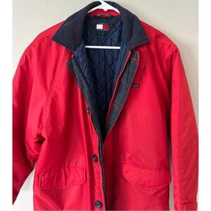 Lightly Used, RARE! 90s Vintage Boy’s Tommy Hilfiger Red Coat